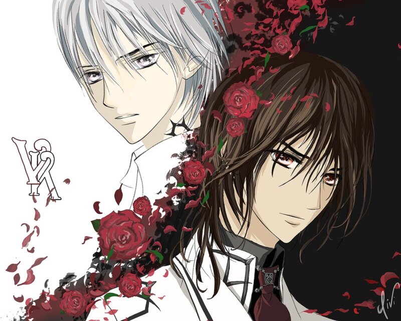 Two Male Anime Characters — Red, Dramatic, Manga