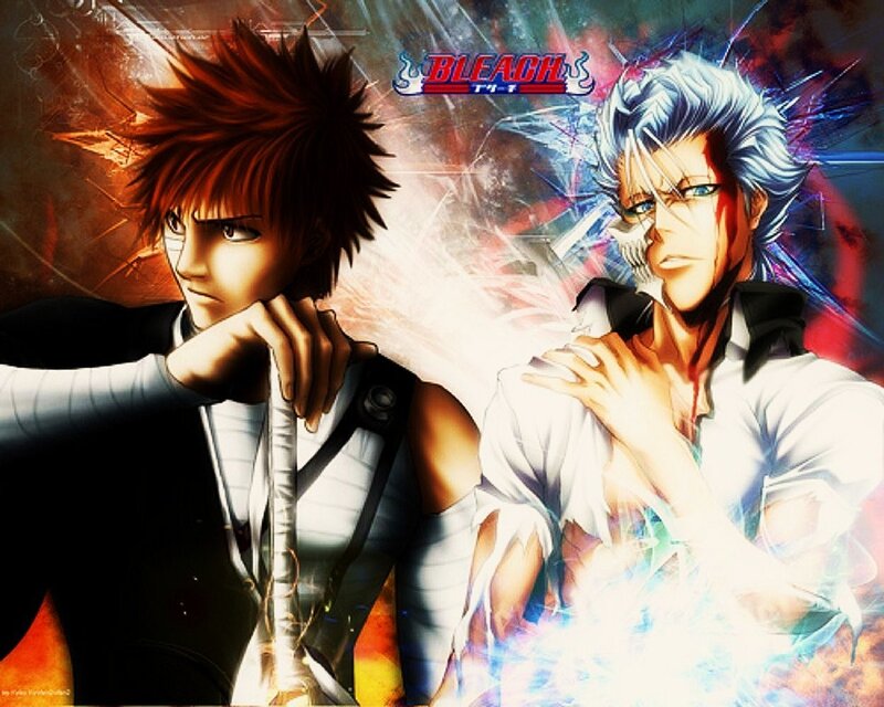 Two Male Anime Characters — Red, Dramatic, Sword