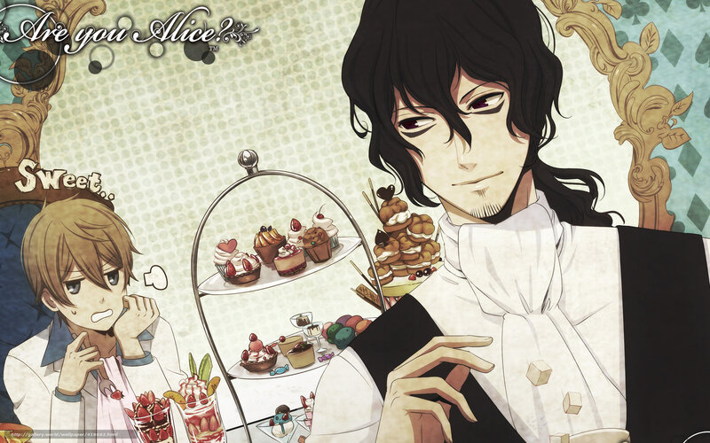Two Male Characters at Tea