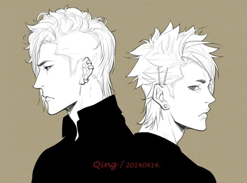 Two Male Characters — Beige