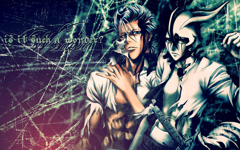 Two Male Characters — Black, Dramatic, Anime