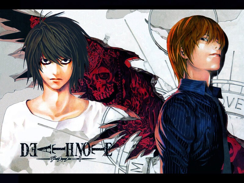 Two Male Characters — Black, Dramatic, Manga
