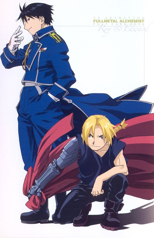Two Male Characters — Blue, Dramatic, Anime, Uniform