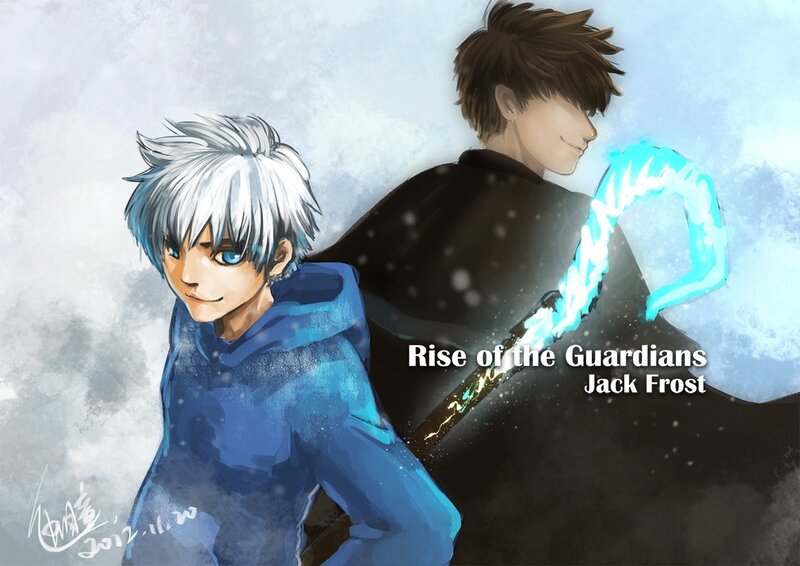 Two Male Characters — Blue, Dramatic, Winter