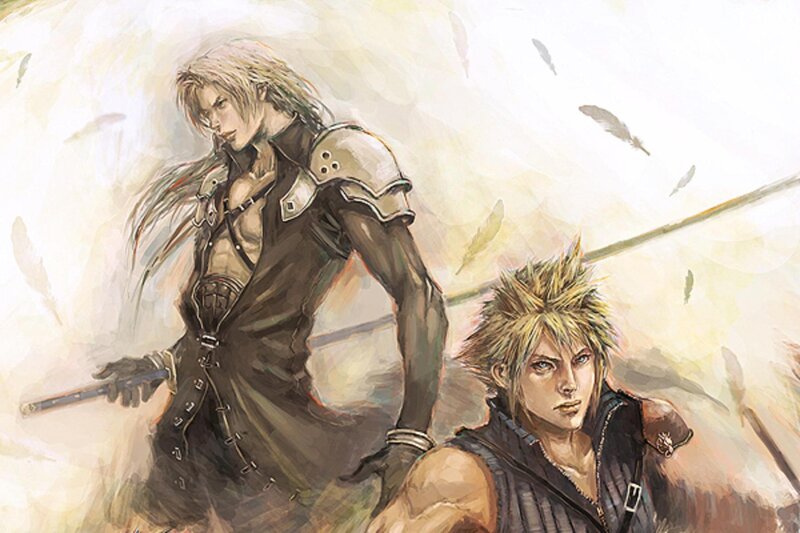 Two Male Characters — Brown, Dramatic