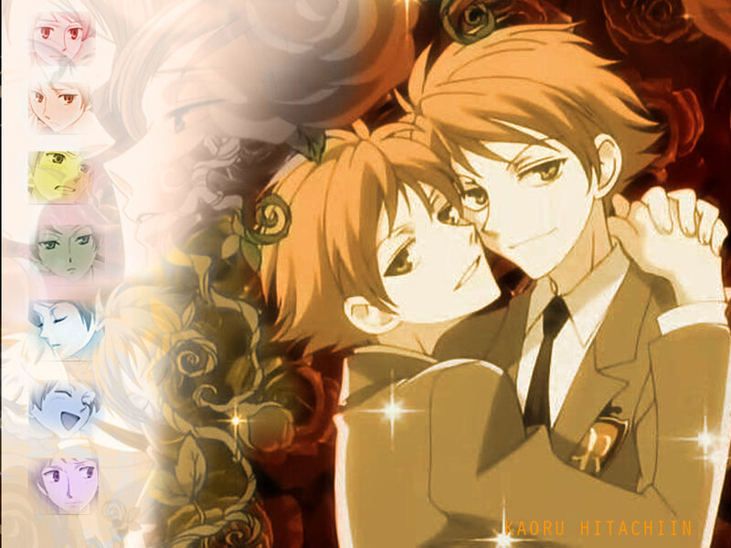 Two Male Characters Embracing — Orange