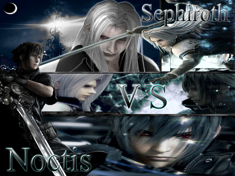 Two Male Characters Facing Off