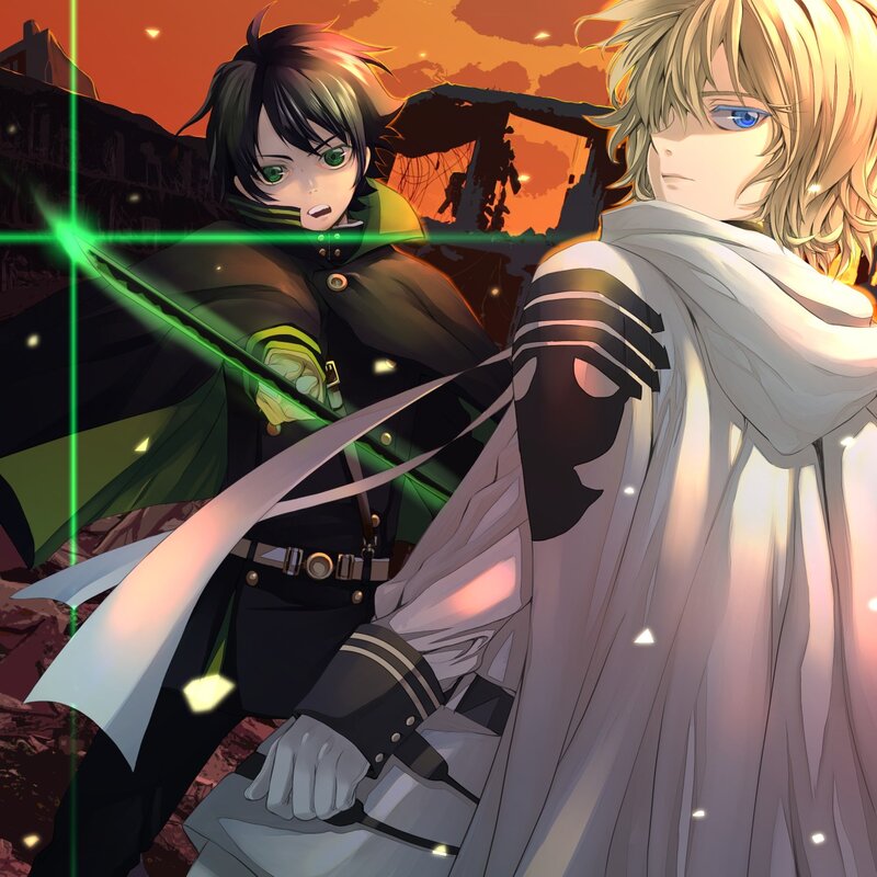 Two Male Characters in Battle