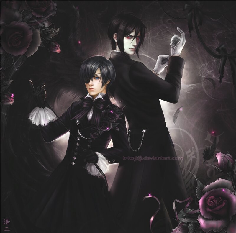 Two Male Characters in Black