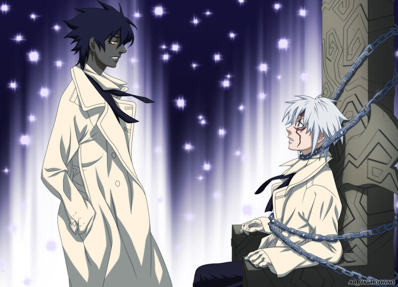 Two Male Characters in Coats