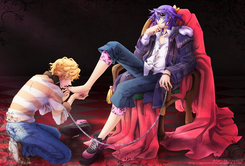 Two Male Characters Kneeling