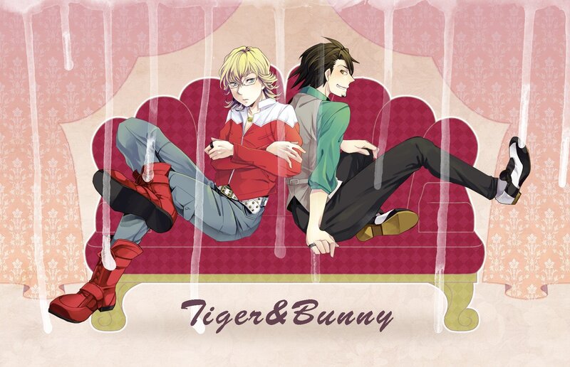 Two Male Characters on Couch