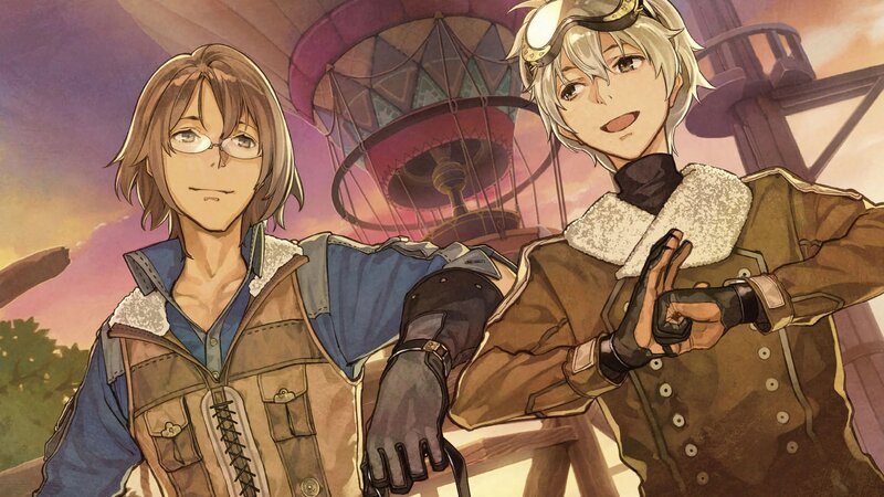 Two Male Characters — Purple, Dramatic, Sunset