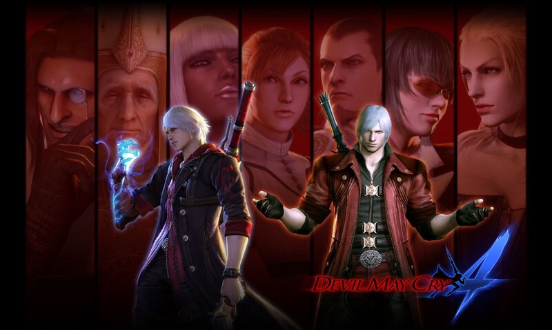 Two Male Characters — Red, Dramatic, Digital Art, Swords, Magic
