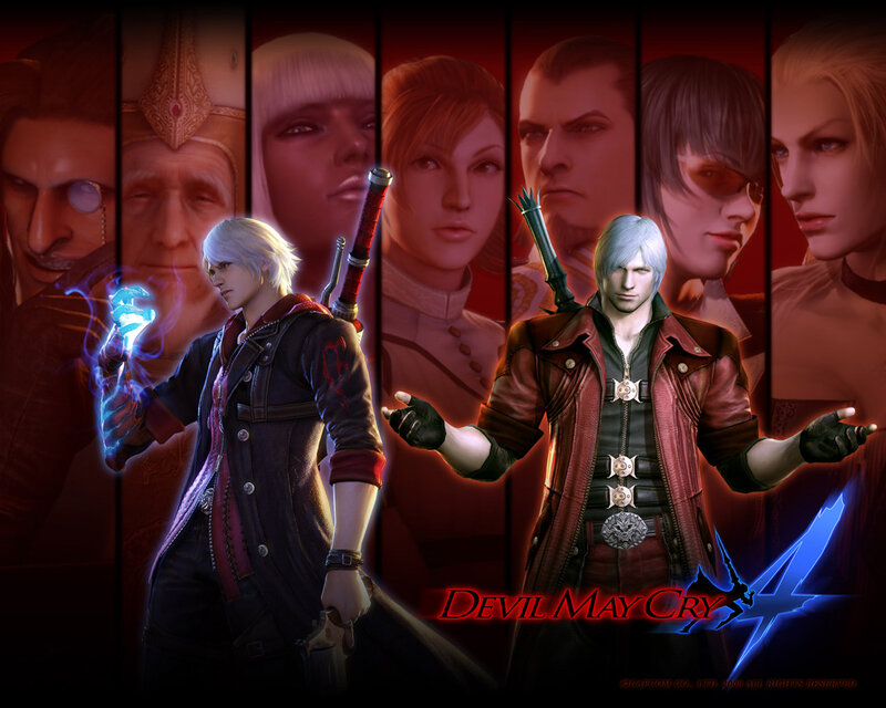 Two Male Characters — Red, Dramatic, Digital Art, Swords
