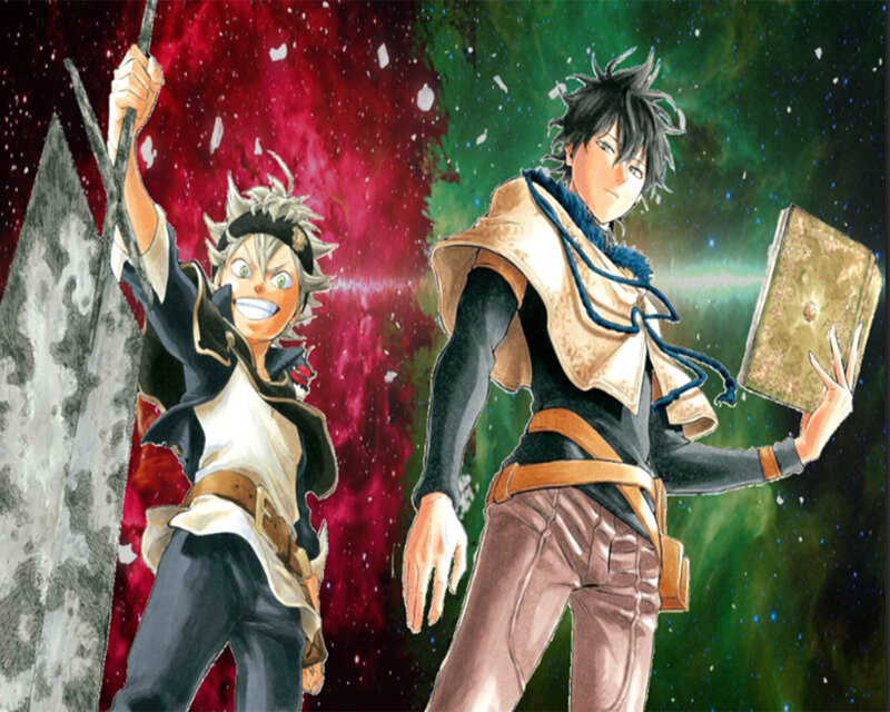 Two Male Characters — Red, Dramatic, Manga, Sword