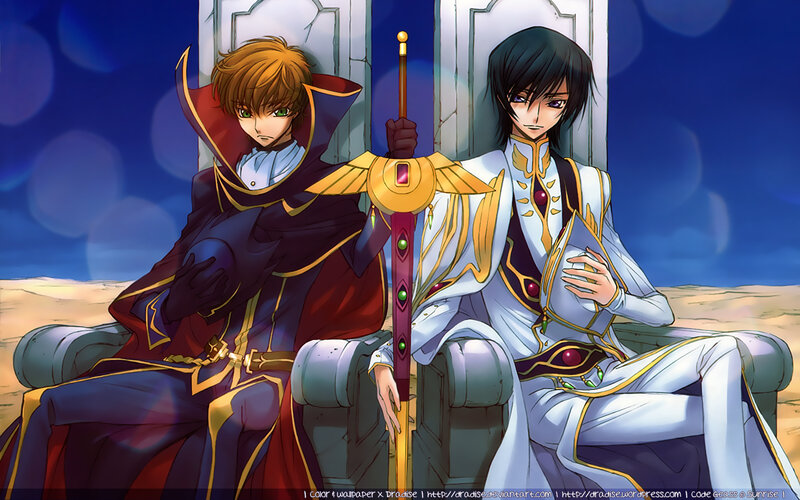 Two Male Characters Sitting — Blue, Dramatic, Night