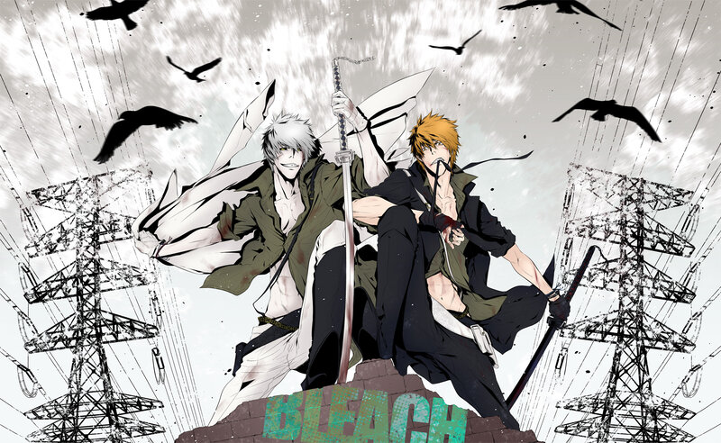 Two Male Characters Standing — Black, Dramatic