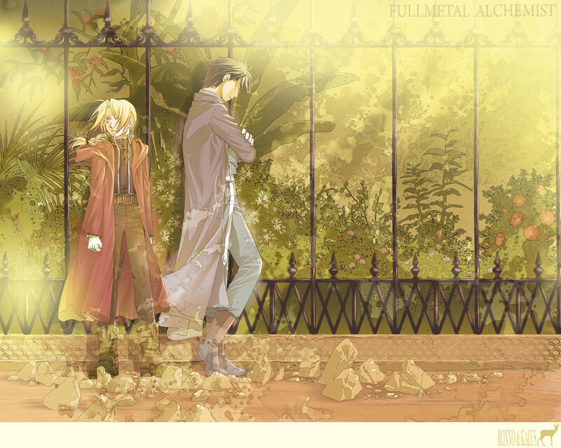 Two Male Characters Standing — Yellow