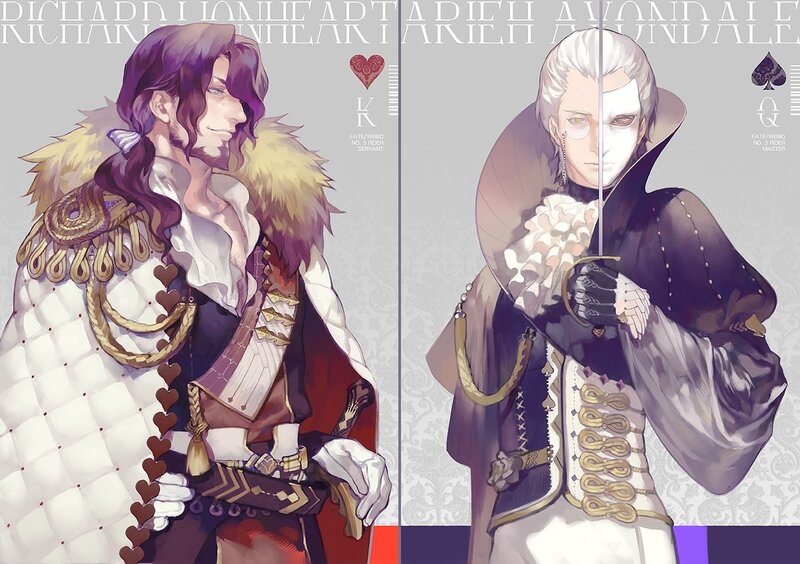 Two Male Characters — White, Dramatic, Digital Art, Fur Collar