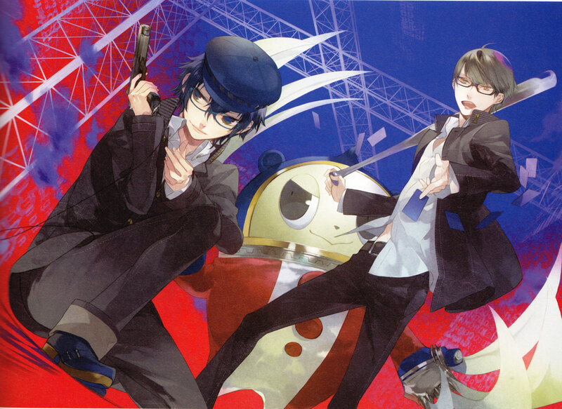 Two Male Characters with Guns