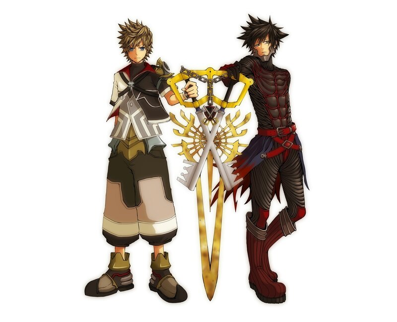 Two Male Characters with Keyblades
