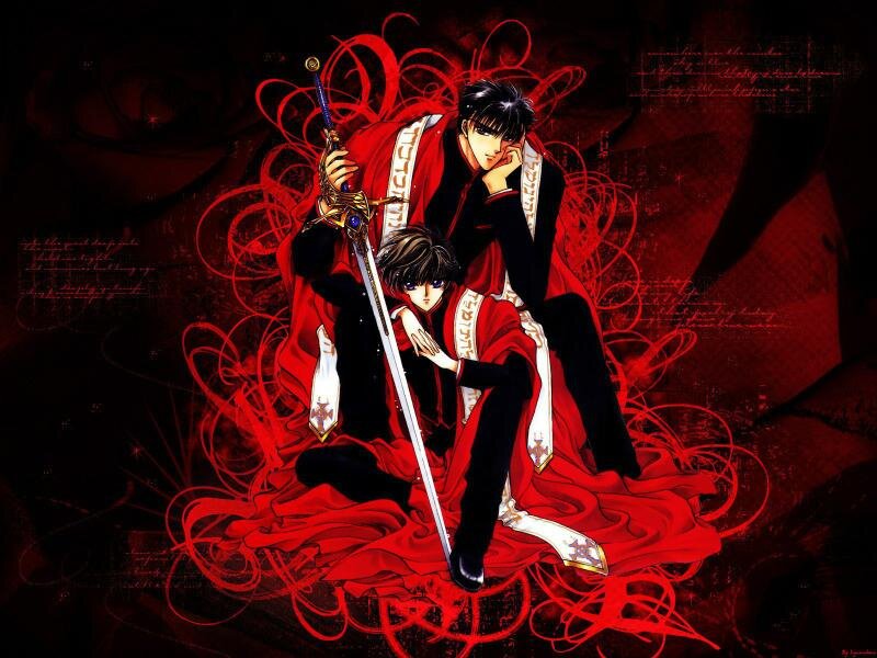 Two Male Characters with Sword
