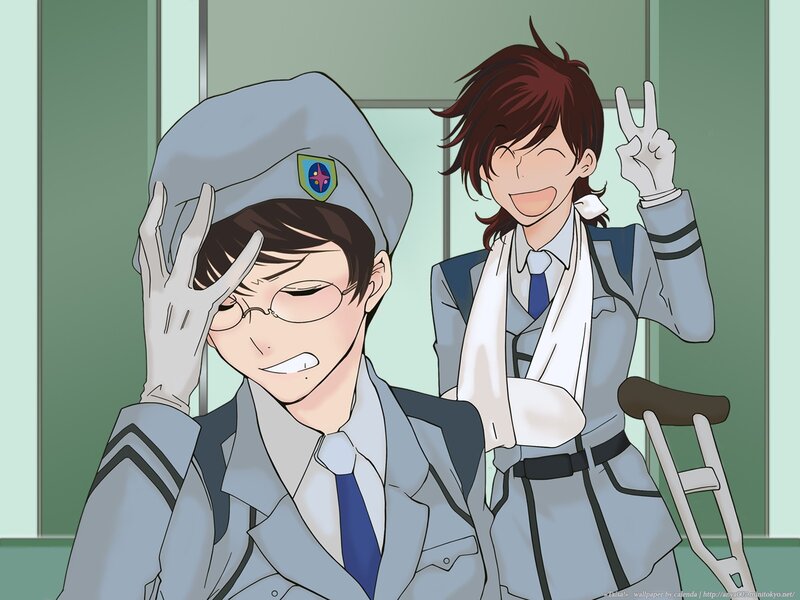 Two Male Students in Uniform