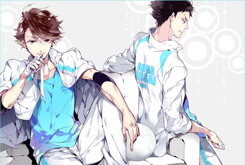 Two Male Volleyball Players