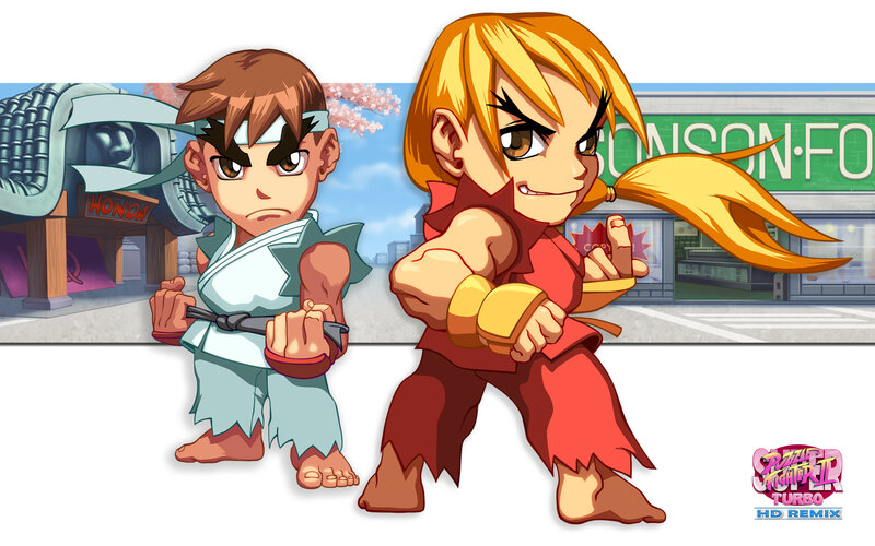 Two Martial Artists — Red