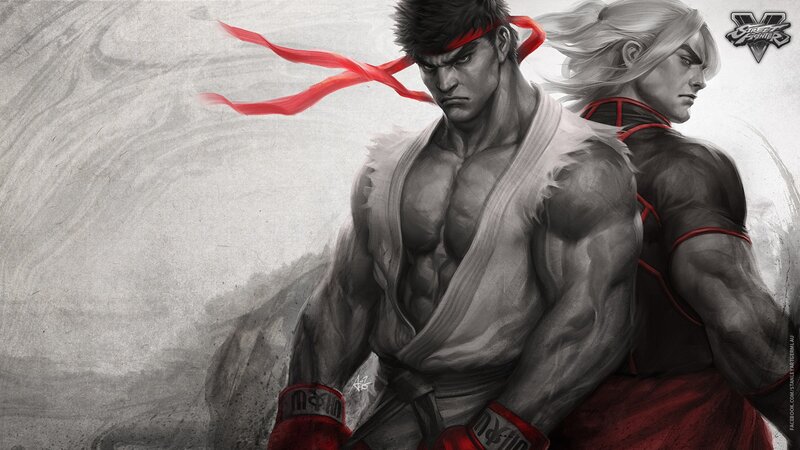 Two Martial Artists Standing