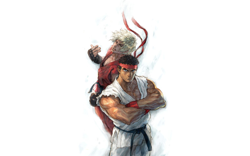 Two Martial Artists — White