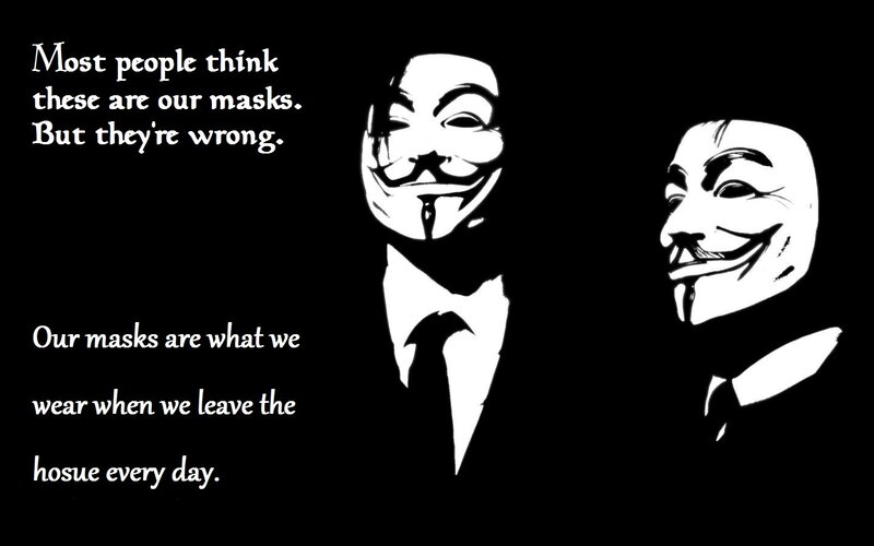 Two Masked Figures — Black, Dramatic, Illustration