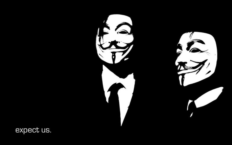 Two Masked Figures — Black