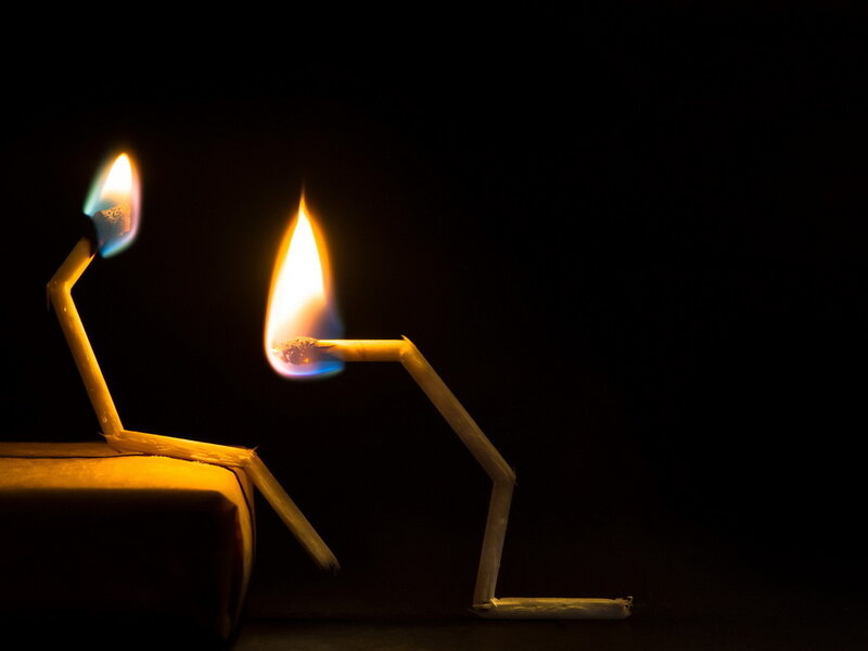 Two Matchstick Figures