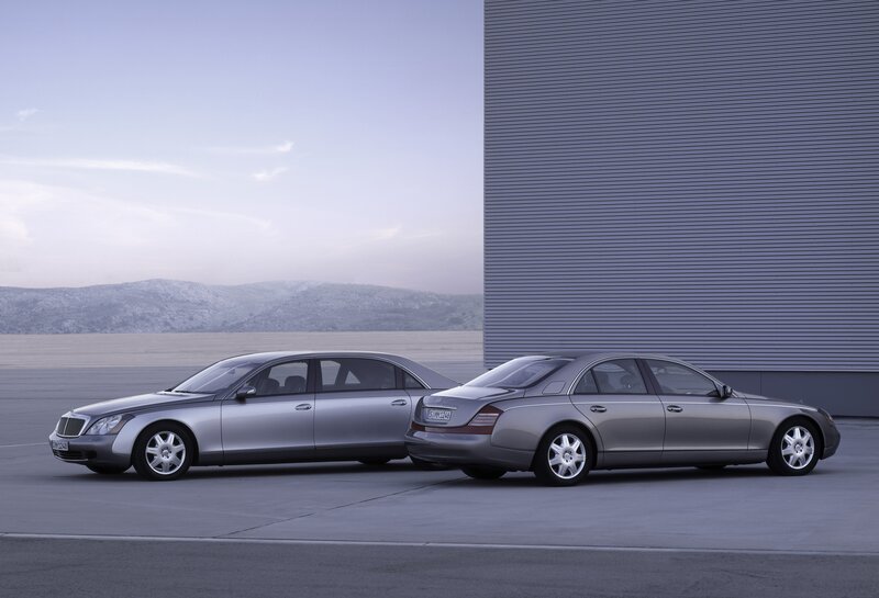 Two Maybach sedans side by side