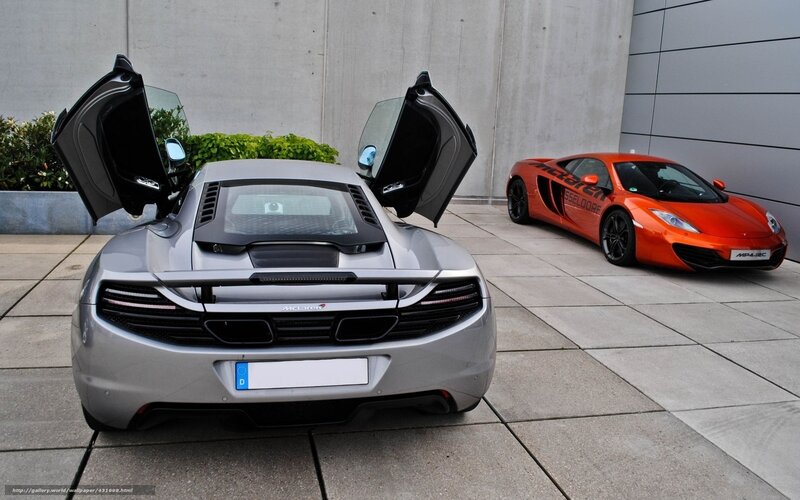 Two McLaren sports cars