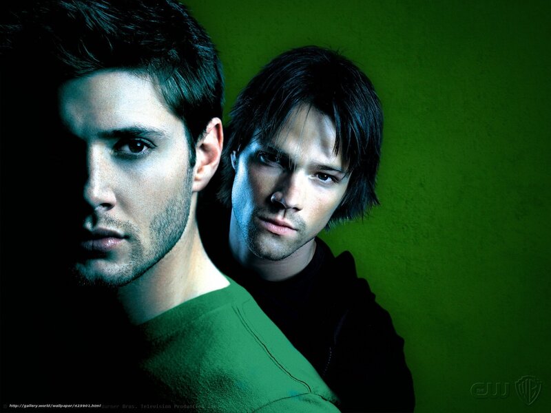 two men against green background