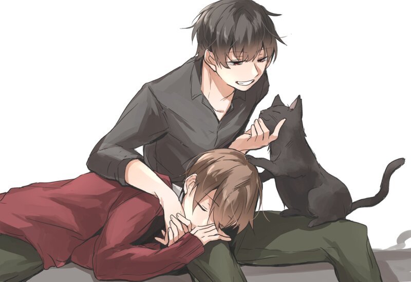 Two Men and a Cat
