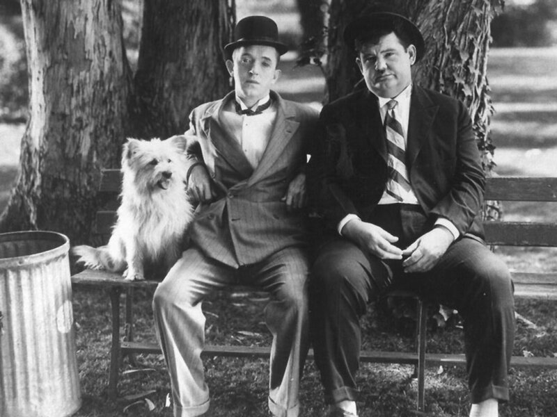 Two Men and a Dog — Black