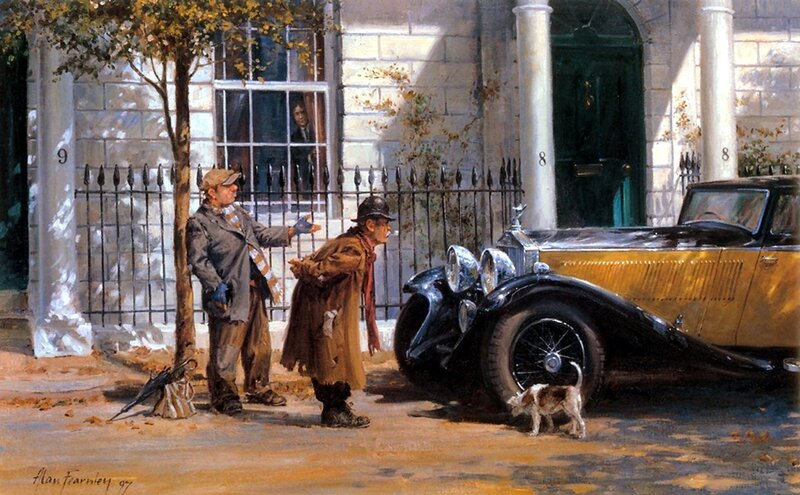 Two Men and a Dog — Yellow, Dramatic