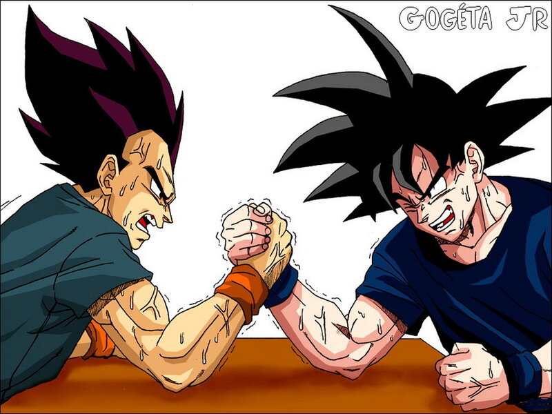 Two Men Arm Wrestling