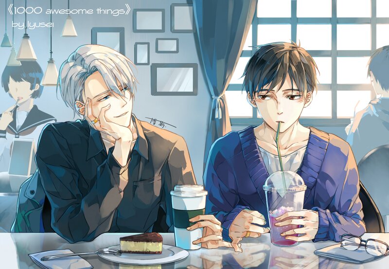 Two Men at a Cafe