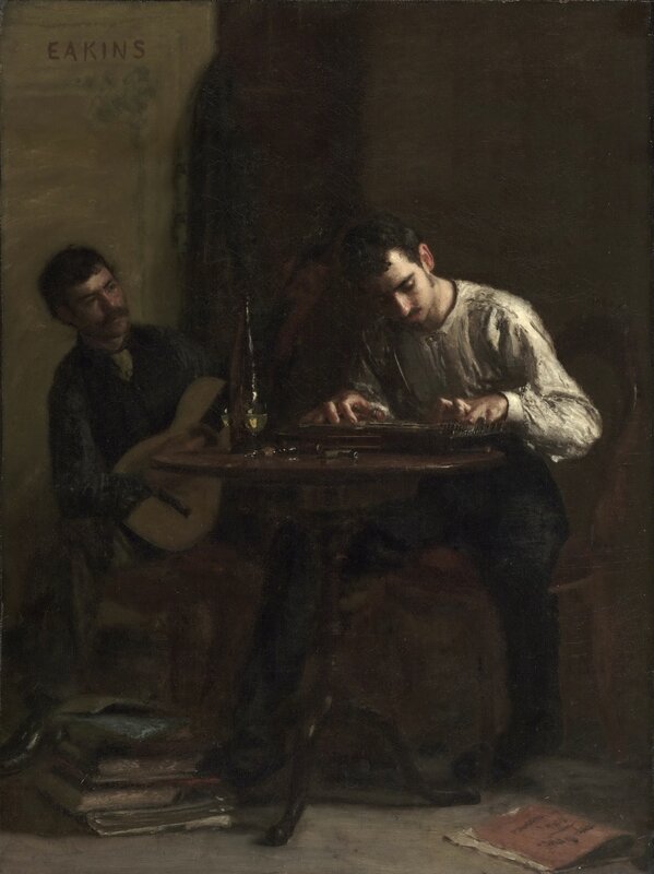 Two Men at a Table
