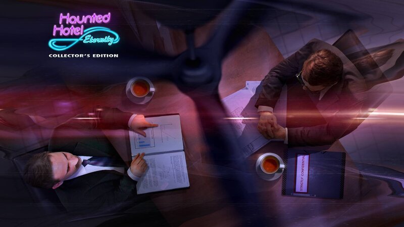 Two Men at a Table — Purple