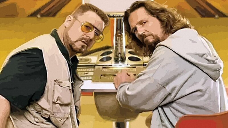 Two Men at a Table — Yellow