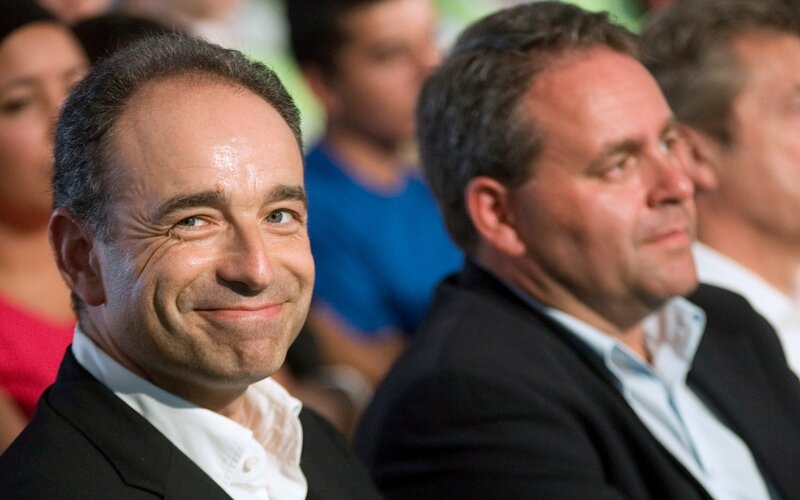 Two men at an event