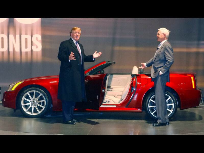Two men at car event