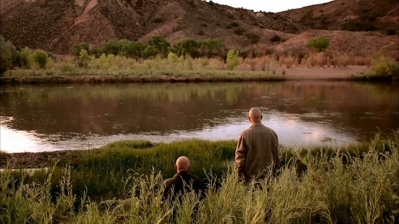 Two Men by a River