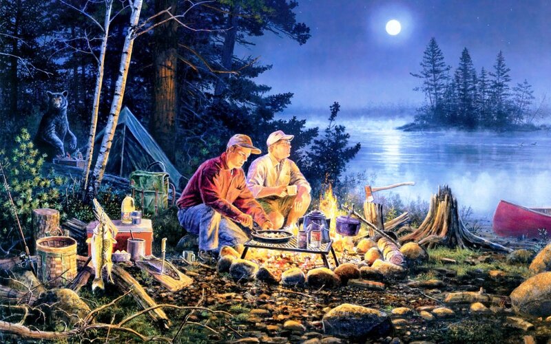 Two Men Camping